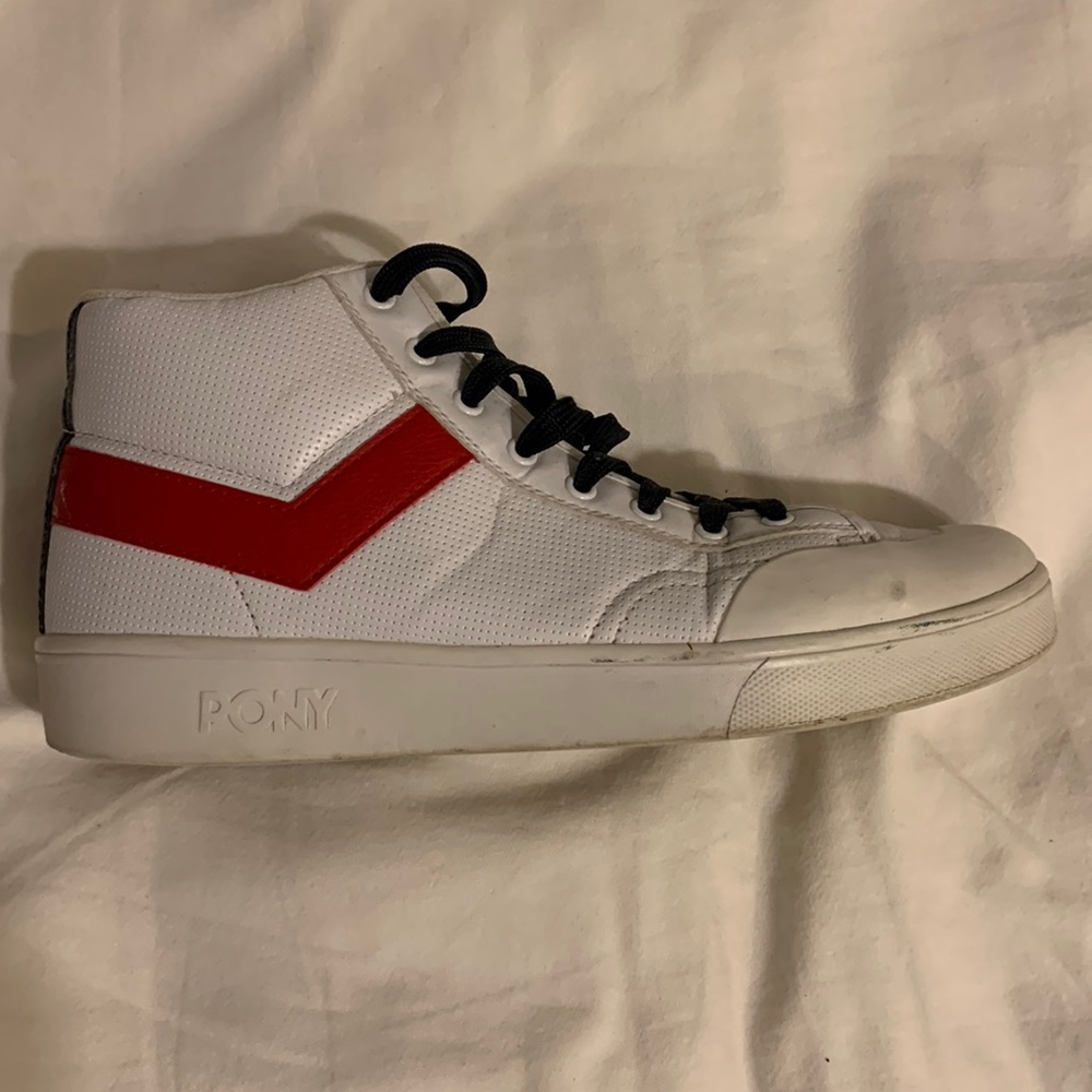 White High-top sneakers (Pony brand)